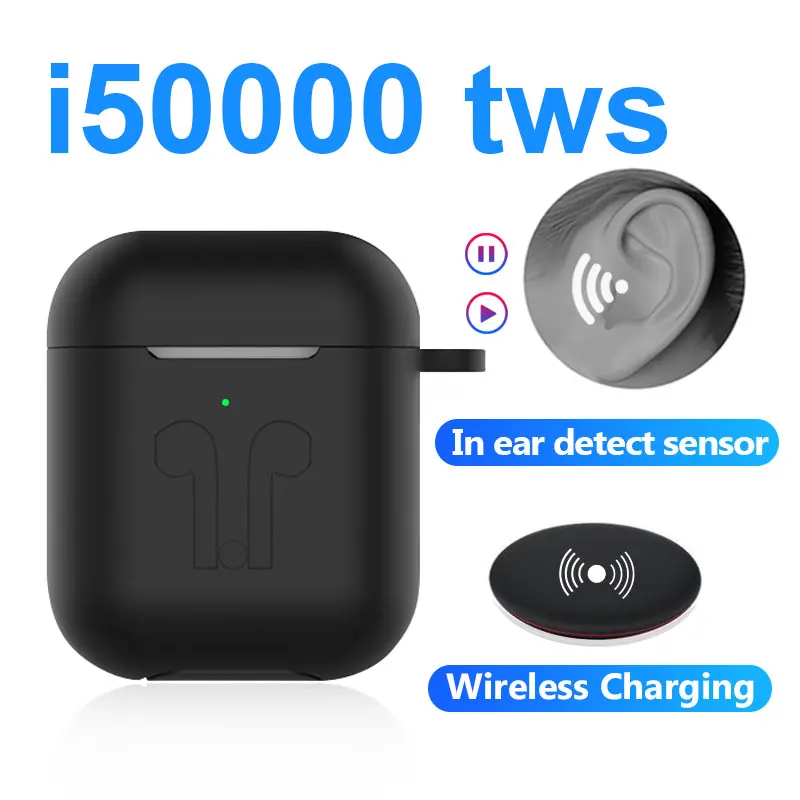 

original i50000 tws 1:1 Wireless Bluetooth Earphones 8D Super Bass with pop-up smart sensor pk H1 W1 Chip i12 tws i200 i500 pro