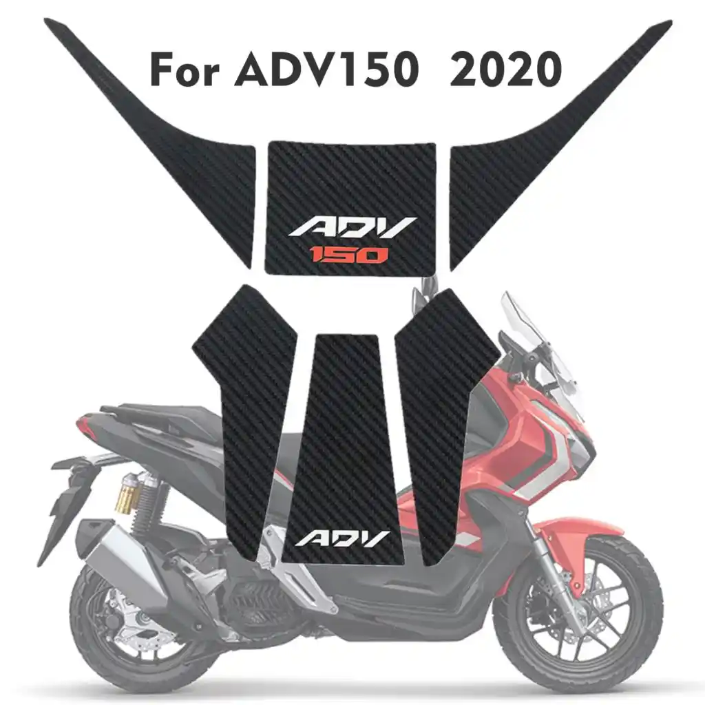 3d Carbon Fibre Sticker For Honda Adv150 Adv 150 Tank Pad Sticker Protector 3m Decal Reflective Font Aliexpress