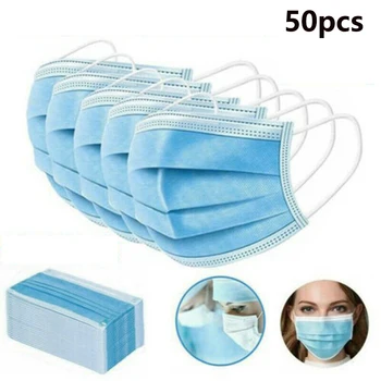 50PCS Outdoor One-off Face Mouth Cover Ptotective Shield Breathable Anti-haze Non-woven Fabric With Meltblown Fabric Layer
50PCS Outdoor One-off Face Mouth Cover Ptotective Shield Breathable Anti-haze Non-woven Fabric With Meltblown Fabric Layer