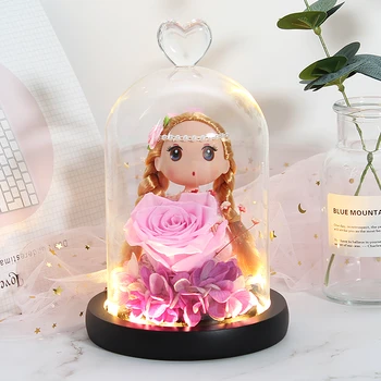 New Eternal flower Beauty And The Beast Rose Kawaii Doll 12 Constellation In A Glass Dome For Wedding deco Valentine's Day Gifts
New Eternal flower Beauty And The Beast Rose Kawaii Doll 12 Constellation In A Glass Dome For Wedding deco Valentine's Day Gifts