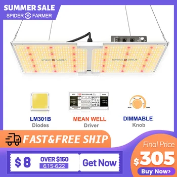 Spider Farmer SF 2000 LED Grow Light 60x120 cm with Samsung LM301B Diodes Dimmable Lights Full Spectrum for Indoor Growing lamp
Spider Farmer SF 2000 LED Grow Light 60x120 cm with Samsung LM301B Diodes Dimmable Lights Full Spectrum for Indoor Growing lamp