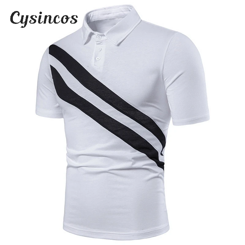 CYSINCOS Men Turn Down Polo Shirt homme Casual Stripe Print Solid Color Button Tops Summer Short Sleeve Male Tee Tops Pullovers
CYSINCOS Men Turn Down Polo Shirt homme Casual Stripe Print Solid Color Button Tops Summer Short Sleeve Male Tee Tops Pullovers