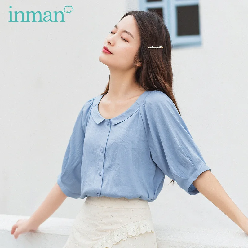INMAN 2020 Summer New Arrival Literature Short Sleeve Cute Peter pan Collar Dropped Shoulder Blouse
INMAN 2020 Summer New Arrival Literature Short Sleeve Cute Peter pan Collar Dropped Shoulder Blouse