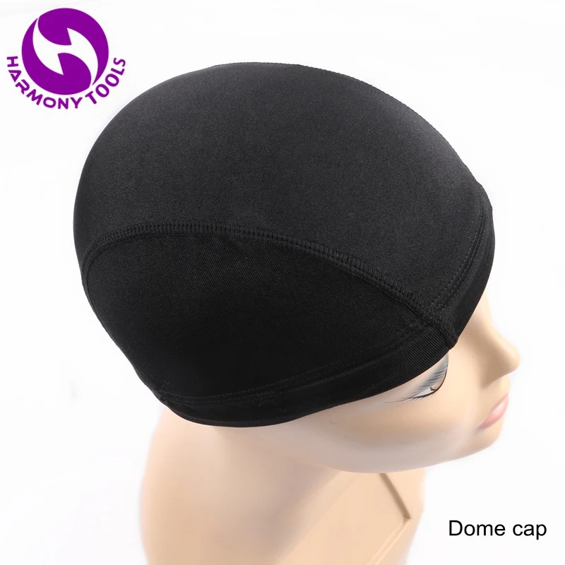 Free Shipping 10pcs/lot Black Glueless Hair net dome mesh wig cap for making wigs Spandex Net Elastic Dome | Шиньоны и парики