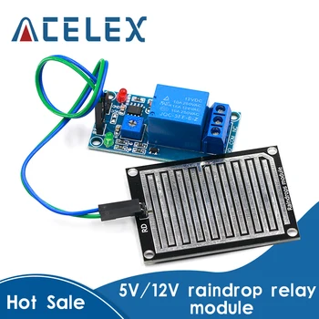 Rain water sensor module + DC 5V 12 Relay Control Module Rain Sensor Water Raindrops Detection Module for Arduino robot kit
Rain water sensor module + DC 5V 12 Relay Control Module Rain Sensor Water Raindrops Detection Module for Arduino robot kit