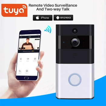 Tuya 1080P WiFi Video Smart Video Doorbell Intercom SmartLife APP Remote Control Wireless Door Bell Camera Home Security Monitor
Tuya 1080P WiFi Video Smart Video Doorbell Intercom SmartLife APP Remote Control Wireless Door Bell Camera Home Security Monitor