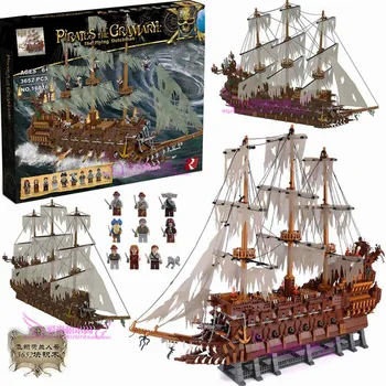 Flying Dutchman Netherlands Ship Creator MOC The 16016 Pirates of the Movie Caribbean Set Building Blocks Bricks Model Boat toys
Flying Dutchman Netherlands Ship Creator MOC The 16016 Pirates of the Movie Caribbean Set Building Blocks Bricks Model Boat toys