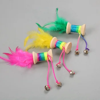 Cat Toys Dumbbell Belt Feather Bells Interactive Teaser Toy With Colorful Straps Funny Kitten Toy A
Cat Toys Dumbbell Belt Feather Bells Interactive Teaser Toy With Colorful Straps Funny Kitten Toy A