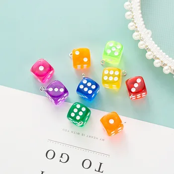 10pcs/pack Cute Women Dangle Earring Colorful Transparent Dice Charms Jewelry Findings Handmade Pendant Jewelry Making Gift C129
10pcs/pack Cute Women Dangle Earring Colorful Transparent Dice Charms Jewelry Findings Handmade Pendant Jewelry Making Gift C129
