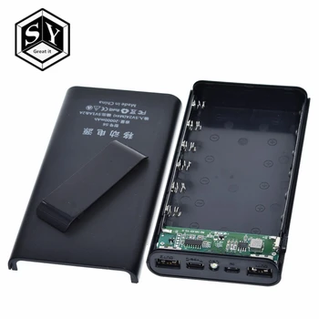 Portable 5V 6x18650 Power Bank Battery Box Shell Case DIY Type-C Micro USB Fast Charging Mobile Phone Charger Box Case
Portable 5V 6x18650 Power Bank Battery Box Shell Case DIY Type-C Micro USB Fast Charging Mobile Phone Charger Box Case