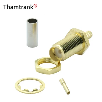 5pcs/lot Gold Plated SMA Female Jack RF Connector SMA Female Bulkhead Nut Adapter for RF Coaxial Pigtail Cable RG316 RG178
5pcs/lot Gold Plated SMA Female Jack RF Connector SMA Female Bulkhead Nut Adapter for RF Coaxial Pigtail Cable RG316 RG178