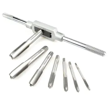8PCS M3-M12 Tap Set Small Tap Twisted Hand Tools Screw Thread Plugs Taps Hand Screw Taps Metal Processing Wrench Holder
8PCS M3-M12 Tap Set Small Tap Twisted Hand Tools Screw Thread Plugs Taps Hand Screw Taps Metal Processing Wrench Holder