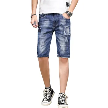 MORUANCLE Mens Hi Street Ripped Denim Shorts With Patches Distressed Short Jeans For Man Stretchy Summer Shorts Washed Blue
MORUANCLE Mens Hi Street Ripped Denim Shorts With Patches Distressed Short Jeans For Man Stretchy Summer Shorts Washed Blue