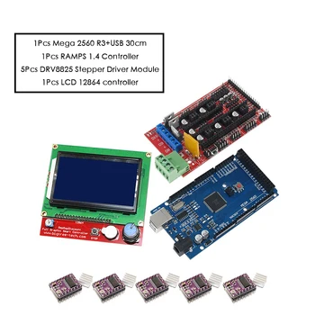 3D Printer Part kit with USB Mega 2560 R3 RAMPS 1.4 Controller DRV8825 Stepper Driver Module 12864 LCD controller
3D Printer Part kit with USB Mega 2560 R3 RAMPS 1.4 Controller DRV8825 Stepper Driver Module 12864 LCD controller