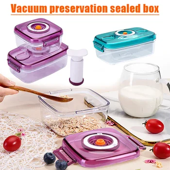 Vacuum Food Storage Containers with Lids BPA Free Storage Containers Great for Keeping Produce or Fruit Freshness
Vacuum Food Storage Containers with Lids BPA Free Storage Containers Great for Keeping Produce or Fruit Freshness