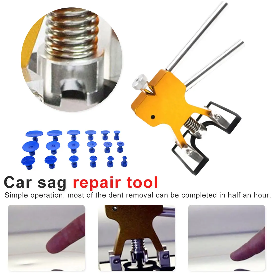 Auto Repair Tool Set Car Repair Hand Tool Sets Auto Repair Tool Set Auto Car Bridge Dent Glue Puller Tabs Remover PDR Tool Kit
Auto Repair Tool Set Car Repair Hand Tool Sets Auto Repair Tool Set Auto Car Bridge Dent Glue Puller Tabs Remover PDR Tool Kit