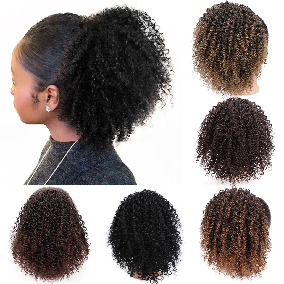 Stamped Glorious Short Afro Curly Ponytail Hair Bun Extensions Kinky Clip in Ponytail for African American Black Women
Stamped Glorious Short Afro Curly Ponytail Hair Bun Extensions Kinky Clip in Ponytail for African American Black Women