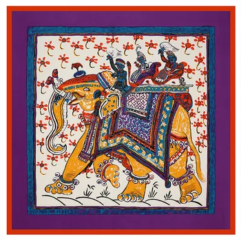 100*100cm Elephant print ethnic style ladies silk twillscarf square banadana female large shawls and wraps femme foulard
100*100cm Elephant print ethnic style ladies silk twillscarf square banadana female large shawls and wraps femme foulard