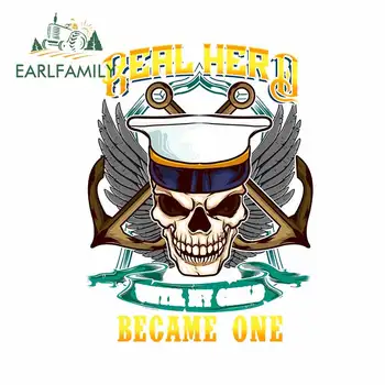 EARLFAMILY 13cm x 10cm for US Military Sailor Submarine Skull Car Stickers Waterproof Surfboard Decal Windows Car Assessoires
EARLFAMILY 13cm x 10cm for US Military Sailor Submarine Skull Car Stickers Waterproof Surfboard Decal Windows Car Assessoires