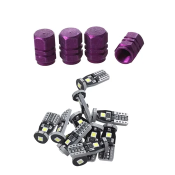 4 x Purple Hexagon Aluminum Alloy Tire Valve Caps for Car Auto & 12x 194 168 2825 W5W T10 Led Light Bulb 10-30V White
4 x Purple Hexagon Aluminum Alloy Tire Valve Caps for Car Auto & 12x 194 168 2825 W5W T10 Led Light Bulb 10-30V White