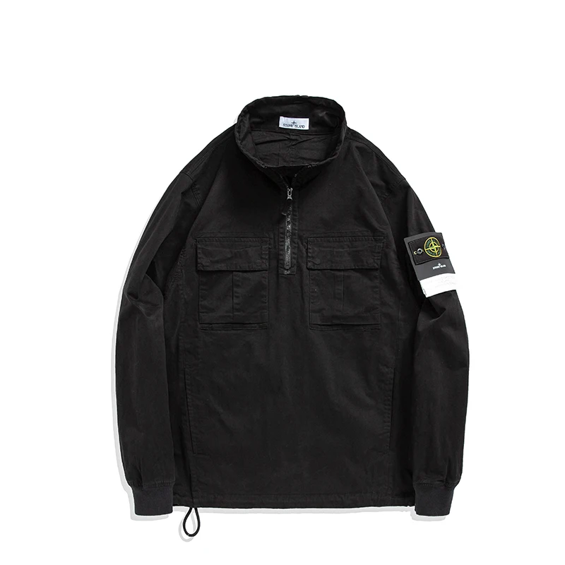 Spring and autumn new men's retro jacket half zipper big pocket casual loose hedging handsome jacket
Spring and autumn new men's retro jacket half zipper big pocket casual loose hedging handsome jacket