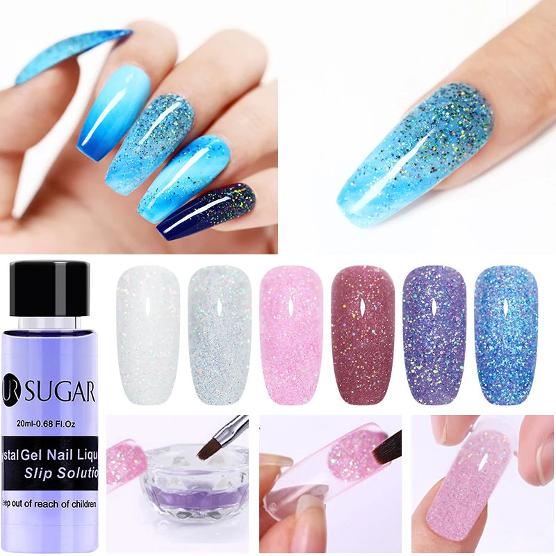UR SUGAR 15ml Hard Gel Extension Polish UV LED Quick Building Thermal Sequins Gel Holographic Acrylic Gel Manicure Nail Art
UR SUGAR 15ml Hard Gel Extension Polish UV LED Quick Building Thermal Sequins Gel Holographic Acrylic Gel Manicure Nail Art