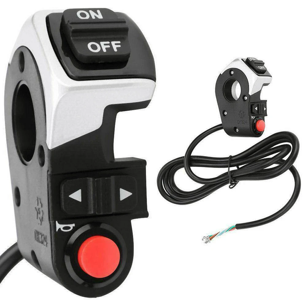 3-in-1 Headlight Light Switch Horn Front Lights Turn Switch Button For Electric Bike E-bike MTB Scooter Shockproof
3-in-1 Headlight Light Switch Horn Front Lights Turn Switch Button For Electric Bike E-bike MTB Scooter Shockproof