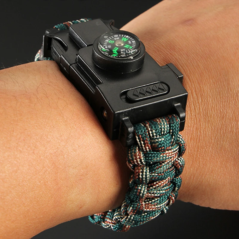 LED-Light-Safety-Survival-Paracord-550-Camouflage-Bracelet-Terkking-Hiking-Emergency-First-Aid-Bracelet-25cm-Hand