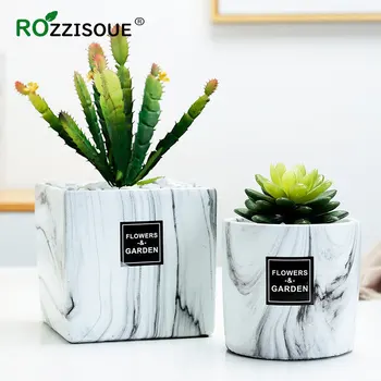 Marble Pattern Ceramic Succulent Plant Pot Cactus Plant Pot Simple Nordic Flower Pot Bonsai Container Planter Garden Decoration
Marble Pattern Ceramic Succulent Plant Pot Cactus Plant Pot Simple Nordic Flower Pot Bonsai Container Planter Garden Decoration