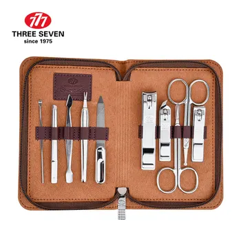 777(THREE SEVEN) High Quality Carbon-steel Silver Manicure Set Nail Clipper Pedicure Trimmer 10 in 1 Home Luxury Kit of TSM-717
777(THREE SEVEN) High Quality Carbon-steel Silver Manicure Set Nail Clipper Pedicure Trimmer 10 in 1 Home Luxury Kit of TSM-717