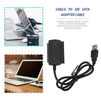 USB2.0 Cable Adapter to IDE/SATA IDE Hard Drive Cable Adapter To Power Conversion Cable Line USB2.0 IDE Three-purpose S0J5
USB2.0 Cable Adapter to IDE/SATA IDE Hard Drive Cable Adapter To Power Conversion Cable Line USB2.0 IDE Three-purpose S0J5