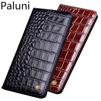 

Genuine leather magnetic flip phone bag for Samsung Galaxy A8S/Samsung Galaxy A6S phone cover funda standing leather case coque