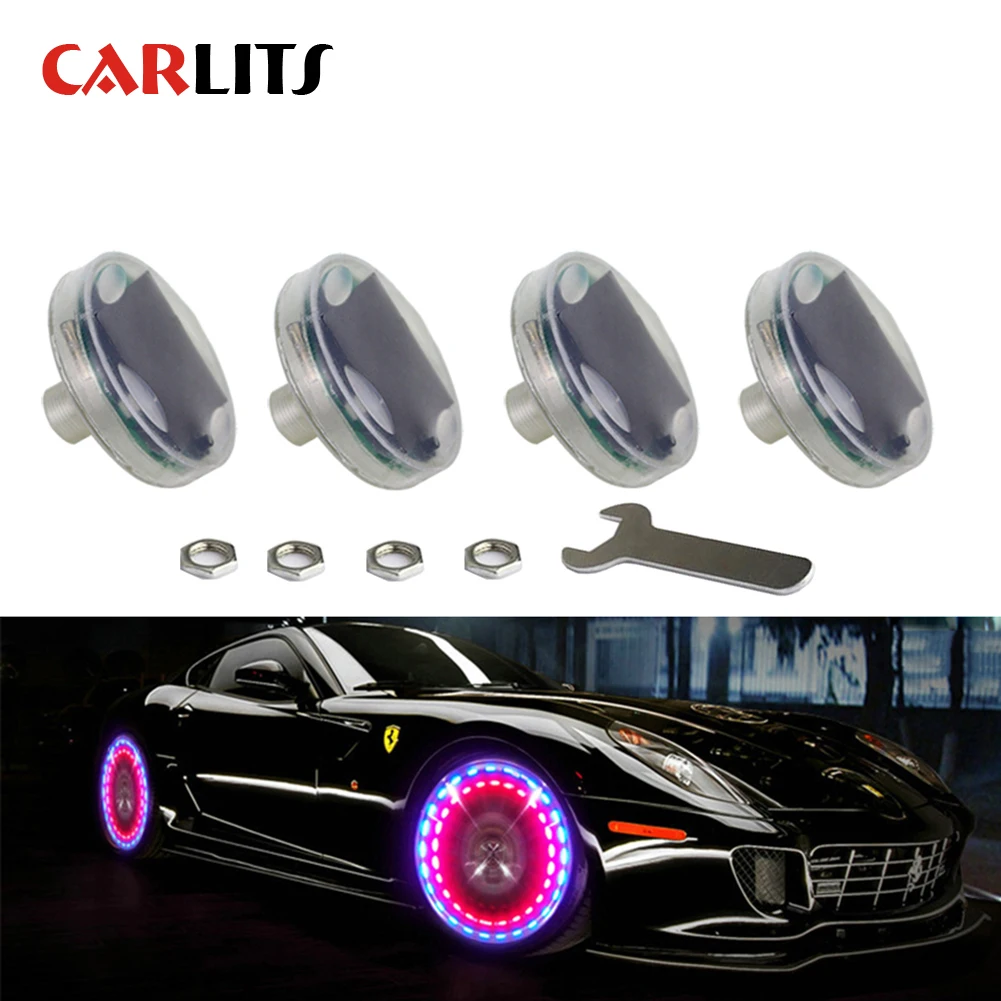 CARLITS 4pcs RGB Car Waterproof Solar Energy Flash Wheel Tire Rim Light for Auto Car Decoration Colorful Atmosphere Lamp CJ
CARLITS 4pcs RGB Car Waterproof Solar Energy Flash Wheel Tire Rim Light for Auto Car Decoration Colorful Atmosphere Lamp CJ
