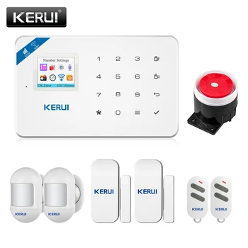 KERUI W18 Home Security Alarm System Mobile APP Receiving GSM WIFI Connection Color Screen Wireless Security Alarm Siren System
KERUI W18 Home Security Alarm System Mobile APP Receiving GSM WIFI Connection Color Screen Wireless Security Alarm Siren System