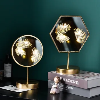 Nordic Golden Frame Makeup Mirror with LED Light Filling Dormitory Desktop Desktop Makeup Mirror Home Decoration
Nordic Golden Frame Makeup Mirror with LED Light Filling Dormitory Desktop Desktop Makeup Mirror Home Decoration
