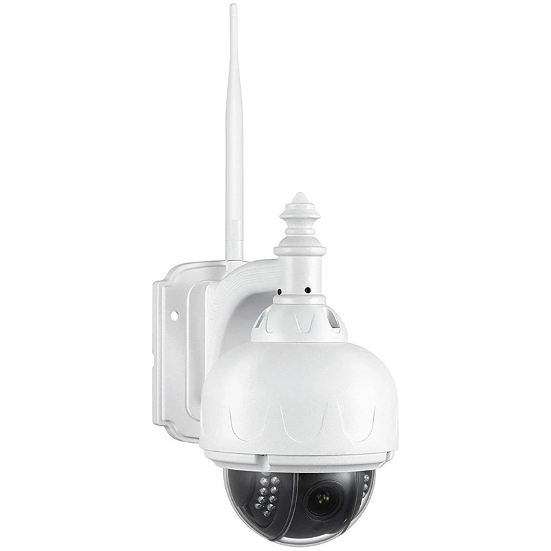 Outdoor WiFi IP Security Camera, PTZ Camera, 4X Optical Zoom, Auto-Focus, 1.3 Megapixel 960P Pre-Installed 32GB Memory Card Whit
Outdoor WiFi IP Security Camera, PTZ Camera, 4X Optical Zoom, Auto-Focus, 1.3 Megapixel 960P Pre-Installed 32GB Memory Card Whit