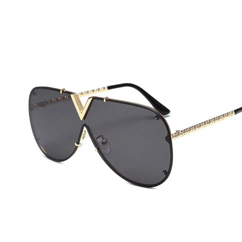 2020 New One Piece Metal Frame Women Sunglasses High Quality Oversized Mirror Lens Female Sun Glasses Vintage glasses for Men
2020 New One Piece Metal Frame Women Sunglasses High Quality Oversized Mirror Lens Female Sun Glasses Vintage glasses for Men
