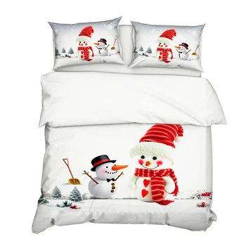 Hot 3Pcs/Set Christmas Style 3D Snowman Printed Pattern Duvet Cover with 2Pcs Pillowcases Bedding Set Bedclothes Bedroom Supplie
Hot 3Pcs/Set Christmas Style 3D Snowman Printed Pattern Duvet Cover with 2Pcs Pillowcases Bedding Set Bedclothes Bedroom Supplie