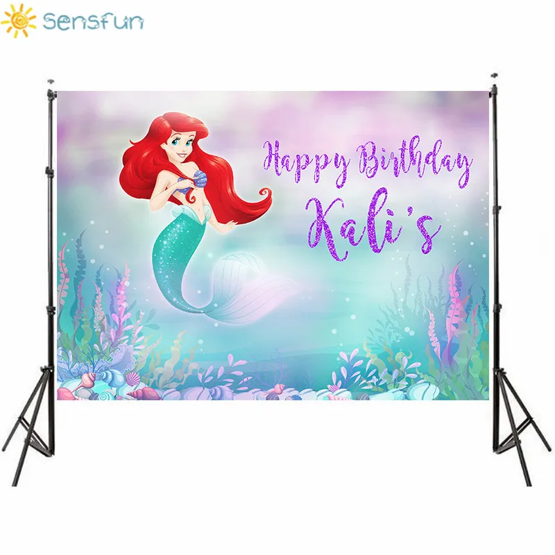 Sensfun 5x3ft Cartoon Little Mermaid Fish Children Newborn Party Backdrops for Photo Studio Birthday Party Background 150x90cm
Sensfun 5x3ft Cartoon Little Mermaid Fish Children Newborn Party Backdrops for Photo Studio Birthday Party Background 150x90cm