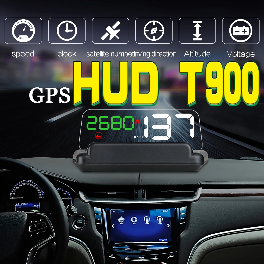 2020 HUD Head-Up Display Car-styling Hud Display Overspeed Warning Windshield Projector Alarm System Universal Auto 5" HUD T900 
2020 HUD Head-Up Display Car-styling Hud Display Overspeed Warning Windshield Projector Alarm System Universal Auto 5" HUD T900