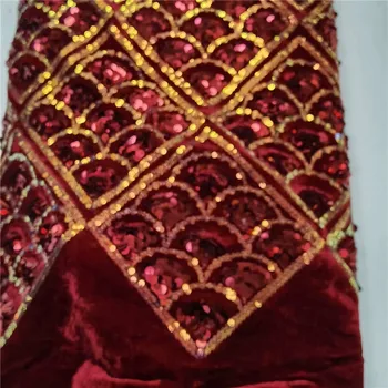 2021 red/gold African Sequins Fabric French velvet Mesh Lace Fabric For Bridal Material 2021 High Quality Nigerian Lace Fabrics
2021 red/gold African Sequins Fabric French velvet Mesh Lace Fabric For Bridal Material 2021 High Quality Nigerian Lace Fabrics