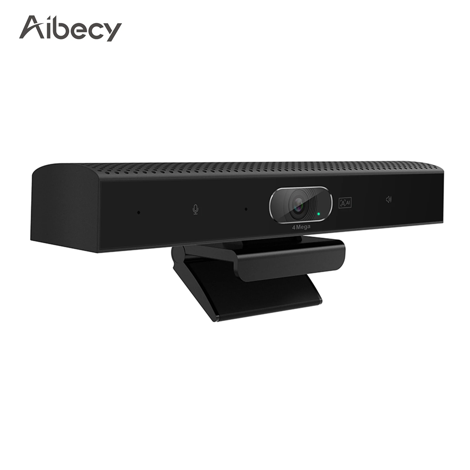 Aibecy 2K Webcam 3-in-1 HD Video Conference Camera with Microphone and Speaker AI Face Tracking Auto Focus 360° Voice Pickup 4 |