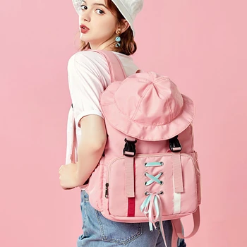 Sweet Pink Book Bag Women Travel Backpack School Bags For Teenage Girls Schoolbag Student Rucksack Ladies Backpacks Mochila Sac
Sweet Pink Book Bag Women Travel Backpack School Bags For Teenage Girls Schoolbag Student Rucksack Ladies Backpacks Mochila Sac