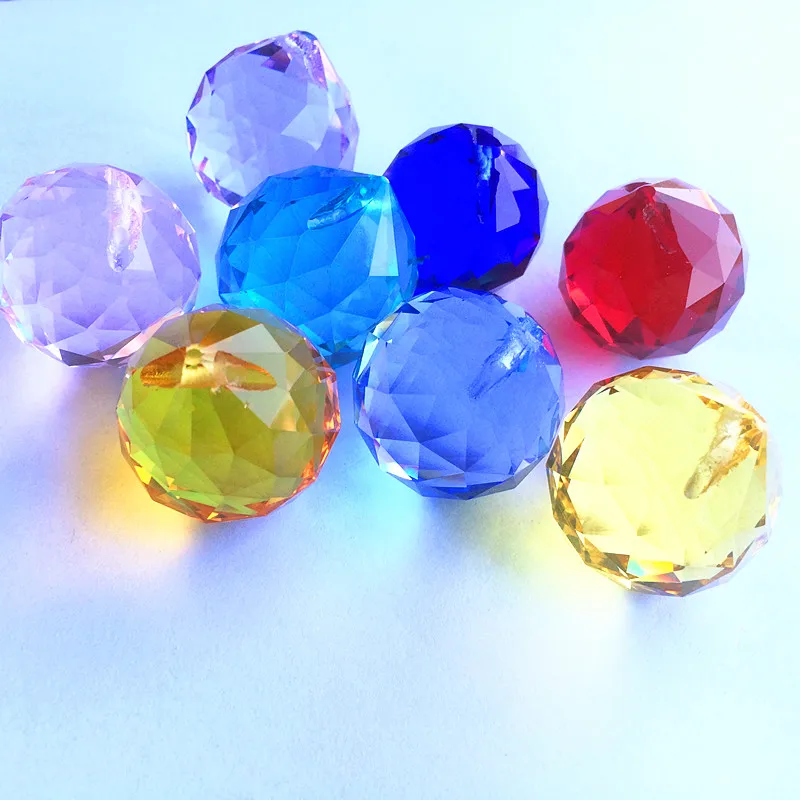 K9 Crystal Chandelier Pendants (Free Ring) Multicolor Cut & Faceted Glass 30mm Crystal Glass Feng Shui Ball For Christmas Tree
K9 Crystal Chandelier Pendants (Free Ring) Multicolor Cut & Faceted Glass 30mm Crystal Glass Feng Shui Ball For Christmas Tree