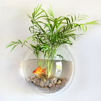 Home Decoration Wall Mount Fish Tanks Goldfish Bowl Acrylic Hanging Aquariums Flowerpot Flower Vase 
Home Decoration Wall Mount Fish Tanks Goldfish Bowl Acrylic Hanging Aquariums Flowerpot Flower Vase