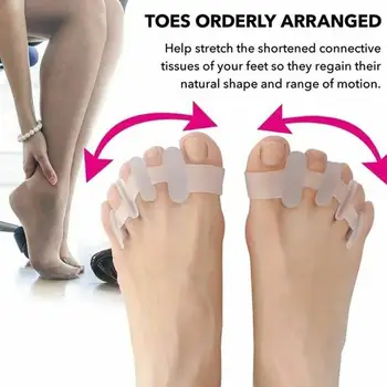 1 pair Toe Separator Hallux Valgus Orthotics Thumb Bunion Care Overlapping Toe Spreader Hammer Toe Foot care Tool
1 pair Toe Separator Hallux Valgus Orthotics Thumb Bunion Care Overlapping Toe Spreader Hammer Toe Foot care Tool