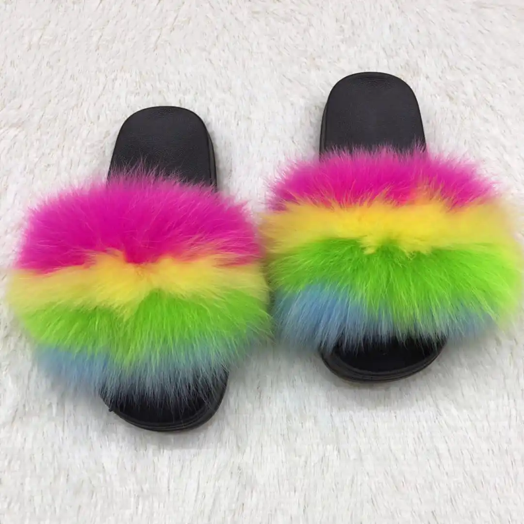 raccoon fur slides aliexpress