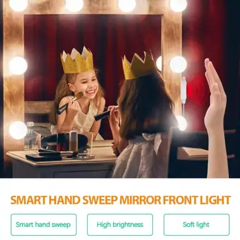 LED Makeup Mirror Light Sweep Sensor Switch Light String Waterproof Dimming USB Mirror Front Light Hollywood Vanity Mirror Light
LED Makeup Mirror Light Sweep Sensor Switch Light String Waterproof Dimming USB Mirror Front Light Hollywood Vanity Mirror Light
