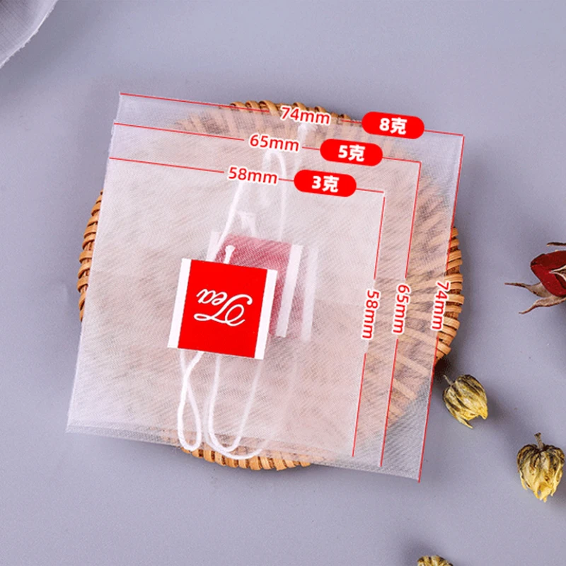 20pcs-100pcs New Nylon Tea Bags Folded Empty Scented Tea Bag With String for Herb Loose Tea
20pcs-100pcs New Nylon Tea Bags Folded Empty Scented Tea Bag With String for Herb Loose Tea