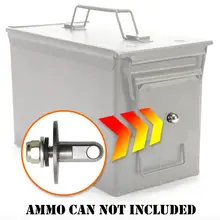 50 Cal Ammo can Steel Gun lock box Ammunition Gun safe box Military Army lockable case 40mm Pistol Bullet Valuables Storage
50 Cal Ammo can Steel Gun lock box Ammunition Gun safe box Military Army lockable case 40mm Pistol Bullet Valuables Storage